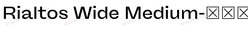 Rialtos Wide Medium字体转换 Rialtos Wide Medium字体转换